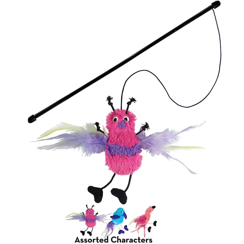 KONG Active Feather Teaser, jouet herbe-aux-chats, assortiment, 1 pièce