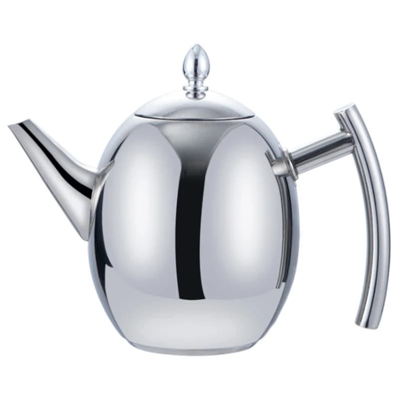 Théière en acier inoxydable 2l, avec filtre à thé, infuseur à thé, bouilloire à Induction