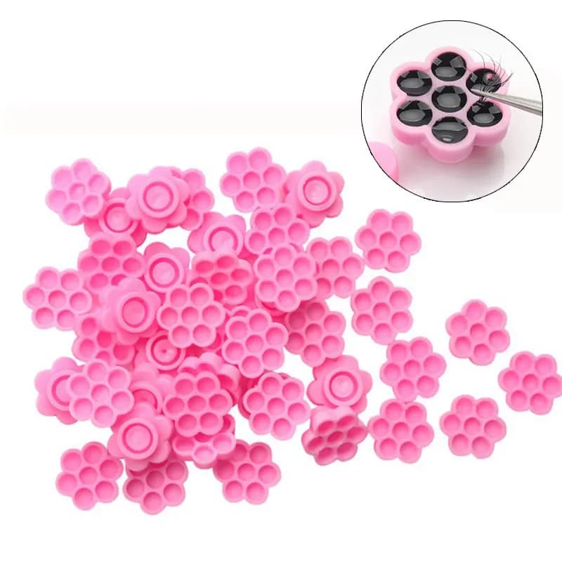 Support en plastique pour pose de faux-cils individuels, accessoire de maquillage, 100 pièces