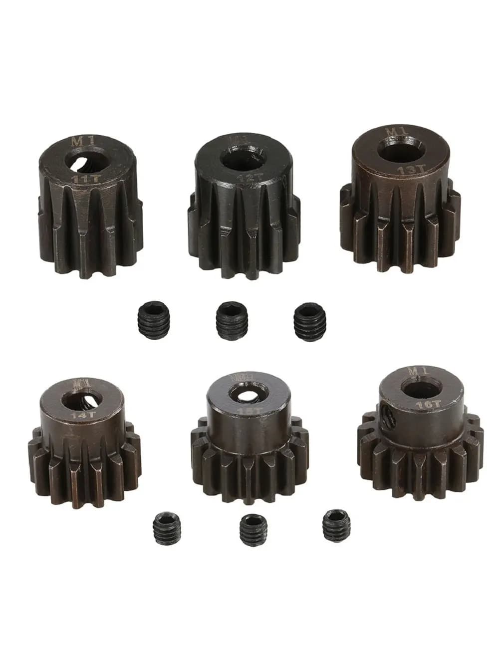 Engrenages Surpass Hobby M1 5mm M1.5 8mm 11T 12T 13T 15T 17T 19T 20T pour voitures RC 1/8 1/7 1/5 1/6 Moteur Brushless Hobbywing Rocket