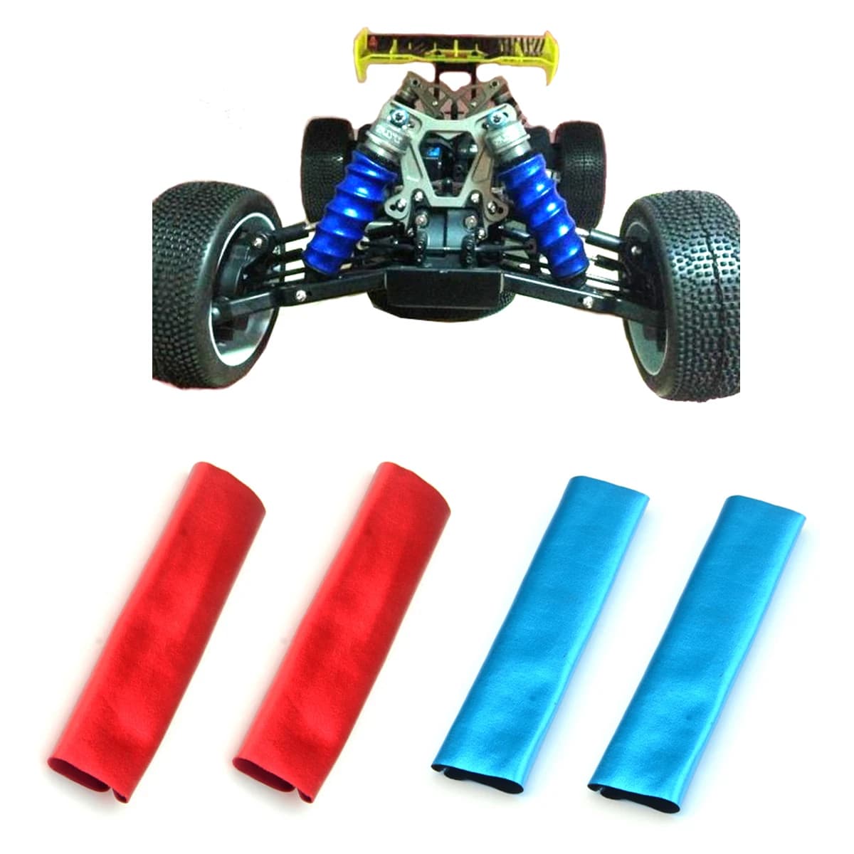 Nouveau 4X couvercle d'amortisseur anti-poussière 1/8 voiture tout-terrain camion Buggy Monster RC voiture