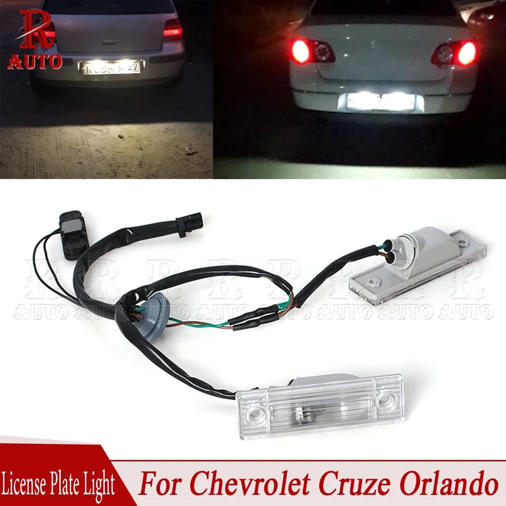 R-Auto-Lampe de plaque de planificateur arrière avec bouton de commutation de coffre, Chevrolet oral y Cruze, Orlando, 2011, 2014, 95961097, 95107229, 95233776