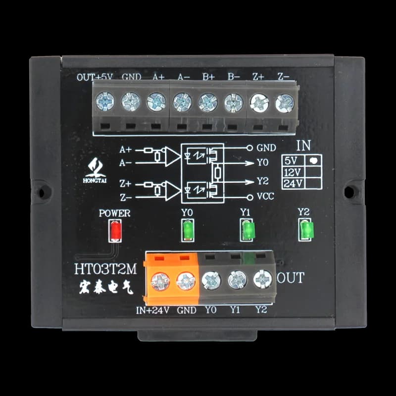 Module de Conversion de Signal différentiel à collecteur, Module de Conversion de Signal à une extrémité à grande vitesse, Servo comptage en boucle fermée 3/4 canaux HT03T2M