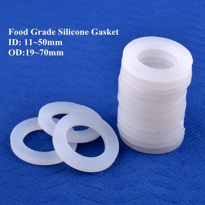Joint en Silicone de qualité alimentaire, ID 11 ~ 50mm OD 19 ~ 70mm, bague d'étanchéité haute thermostabilité, distributeur d'eau, joint de tuyau d'irrigation
