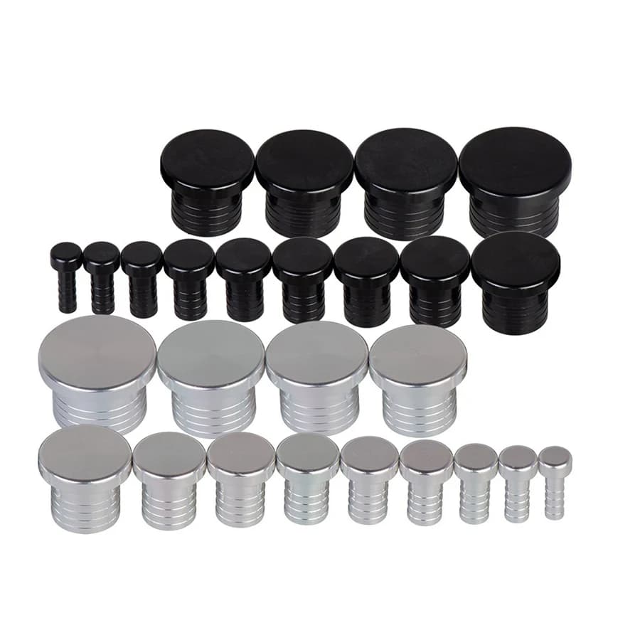 Bouchon d'obturation de tuyau en silicone, soupape de décharge, 8mm, 10mm, 12mm, 14mm, 16mm, 18mm, 20mm, 22mm, 28mm, 30mm, 32/38mm