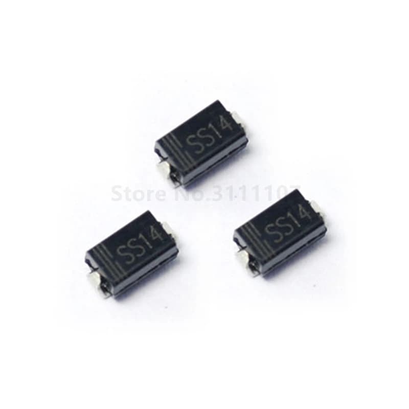 Diodes Schottky SS14, 100 pièces/lot, SMA 1N5819 1A 40V DO-214AC SMD