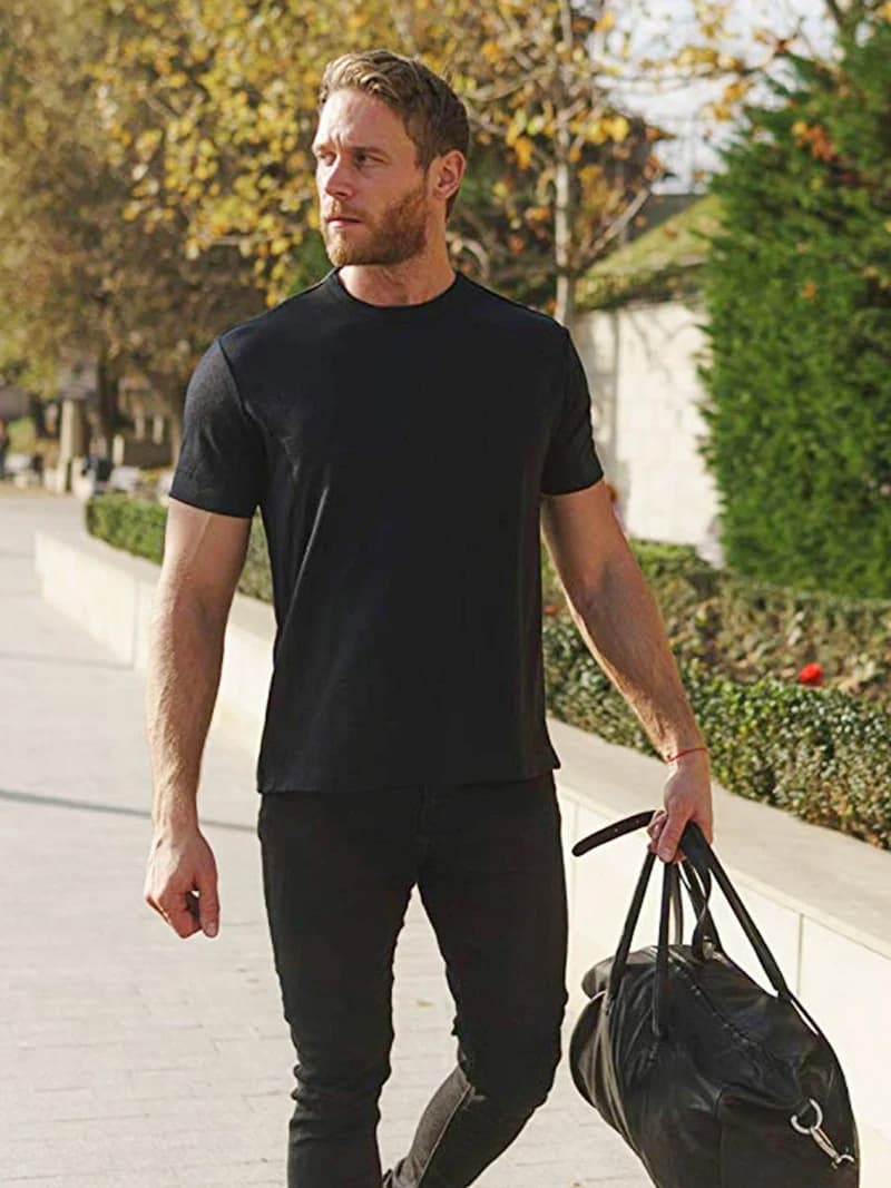 T-shirt de base en laine mérinos pour homme, 150 GSM, léger, respirant, à séchage rapide, anti-odeur, pour activités de plein air