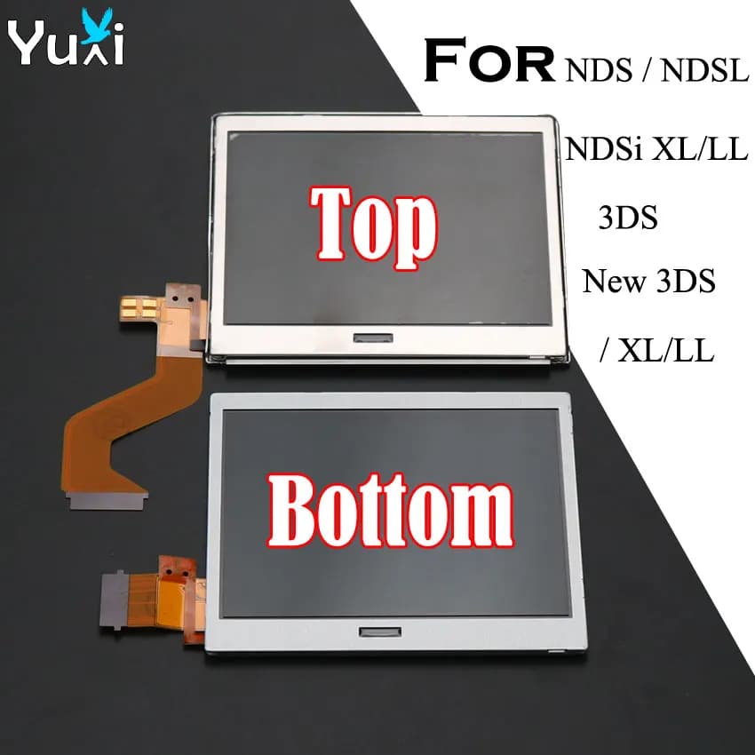 YuXi – écran LCD supérieur et inférieur de remplacement pour DS Lite, DSL, NDSL, 3DS, New 3DS XL LL
