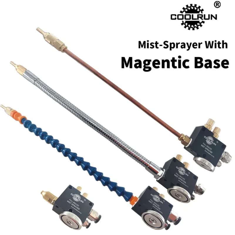 CoolRun – système de pulvérisation de liquide de refroidissement, brume sans fuite, tour CNC, fraiseuse, perceuse, gravure, pulvérisateur de refroidissement avec Base magnétique