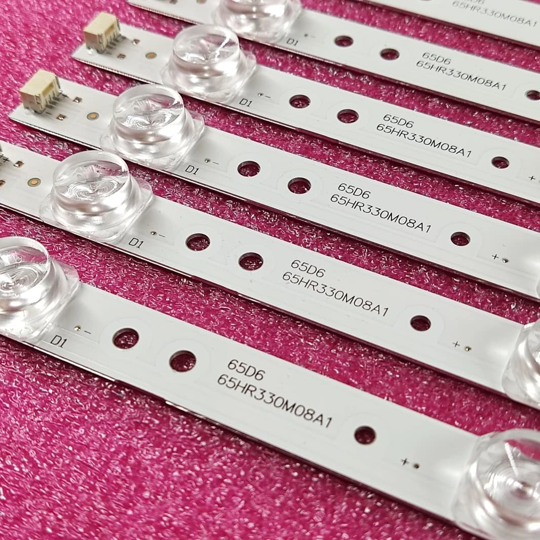 Bande de rétroéclairage LED 8 lampes pour JL.D65081330-365AS-M_V03 TV 65 "65D6 65S421LCAA 4C-LB6508-PF02J 65S421 65S425TACA 65S4LEAA 65Sgonflé