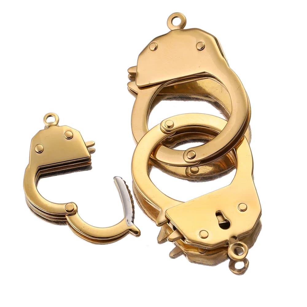 Nouveauté fermoir en acier inoxydable peut être ouvert connecteur de charme bricolage Bracelet collier pendentifs creux bijoux fabrication fournitures artisanat