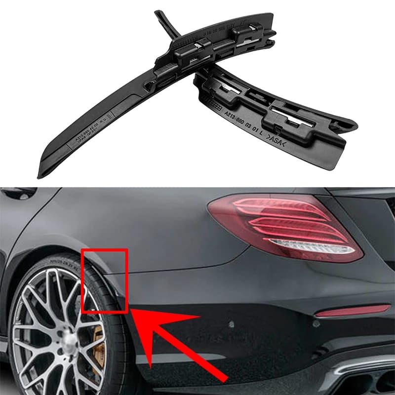 Extensions de pare-chocs arrière et extensions d'ailes (lèvres de roue) pour Mercedes Benz W213 E200 E250 E300 E400 E53 E63 E43 AMG Berline 2016-2022