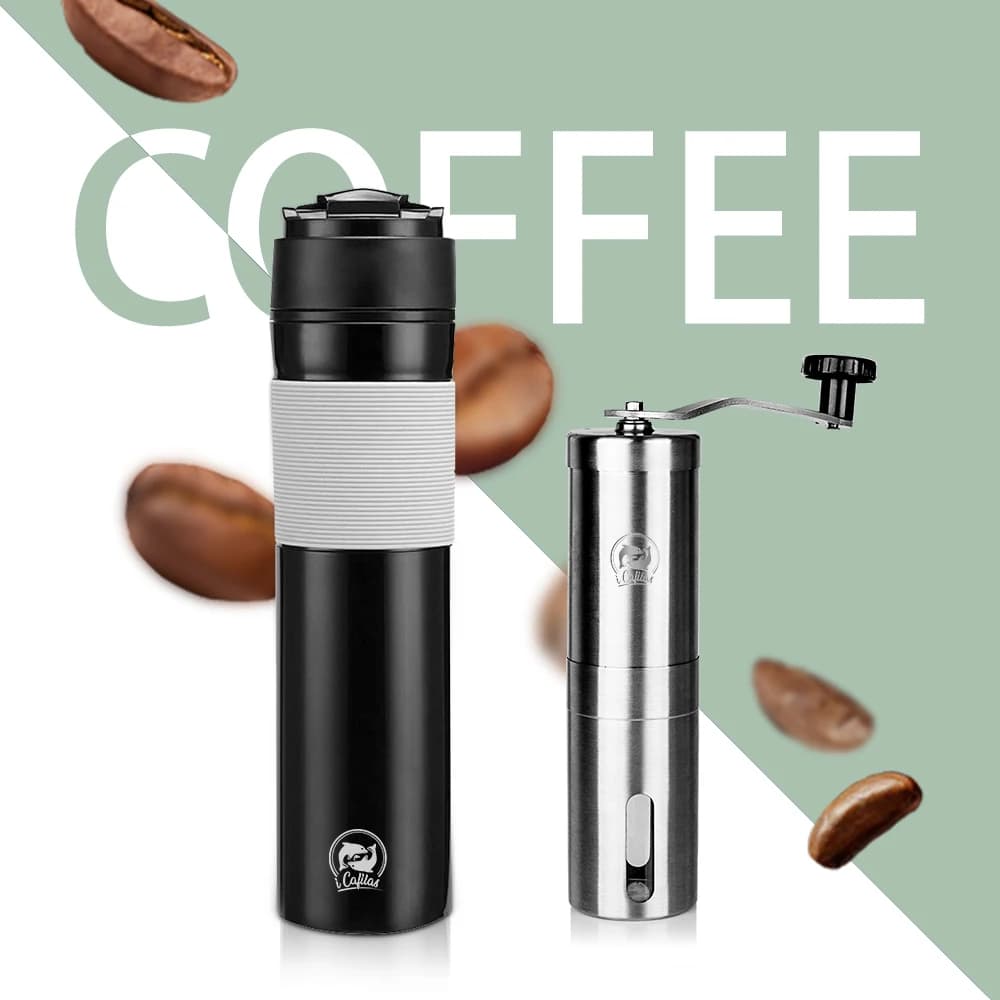 Recafimil 350ML presse française cafetière Portable Tarvel avec filtre à piston à café tasse Pot broyeur