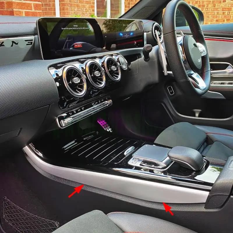 Pour Mercedes Benz A CLA classe W177 C118 A180 A200 A220 panneau de Console côté garniture décorative couverture autocollants accessoires style de voiture