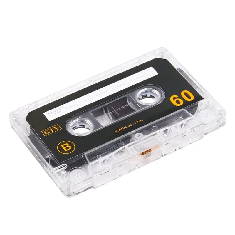 Lecteur de Cassette vierge Standard, ruban vide avec enregistrement de bande Audio magnétique de 60 Minutes pour l'enregistrement de musique vocale
