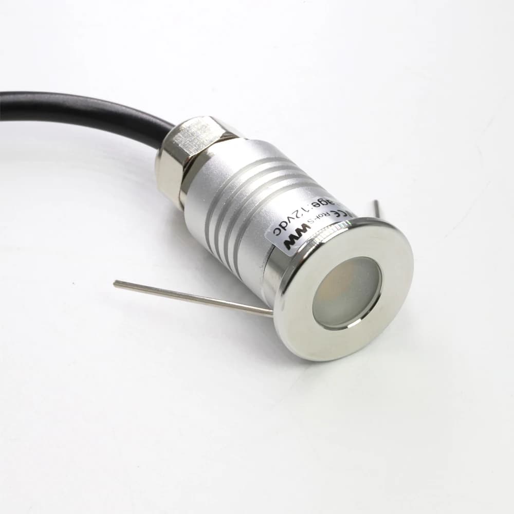 1W Mini LED lumière souterraine IP67 étanche lampe creusée 12V extérieur sol Spot paysage jardin pont escalier enterré éclairage