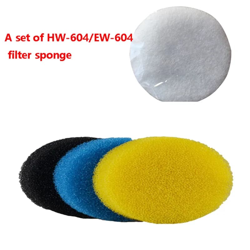 Cartouche filtrante originale pour pré-filtre d'aquarium, 4 pièces, SUNSUN EW-604 EW-604B HW-604 HW-604B, éponge filtrante en coton
