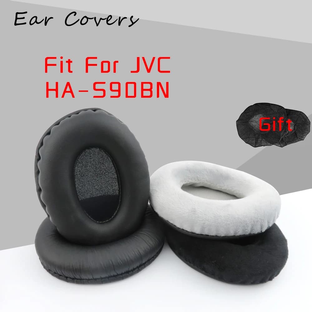 Coussinets d'oreille pour casque JVC HA-S90BN HA S90BN, oreillettes de remplacement, en cuir PU, mousse éponge