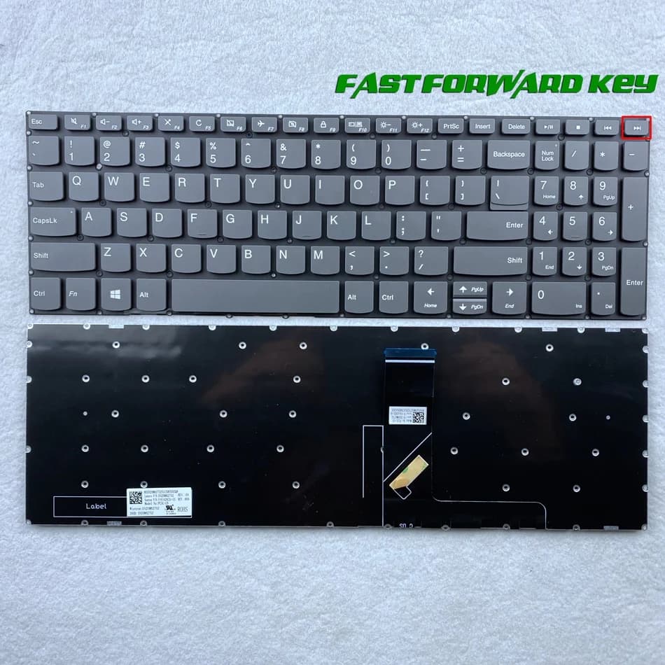 Clavier américain pour Lenovo IdeaPad 330S-15 330S-15ARR 330S-15AST 330S-15IKB 330S-15ISK 7000-15, clé avant rapide