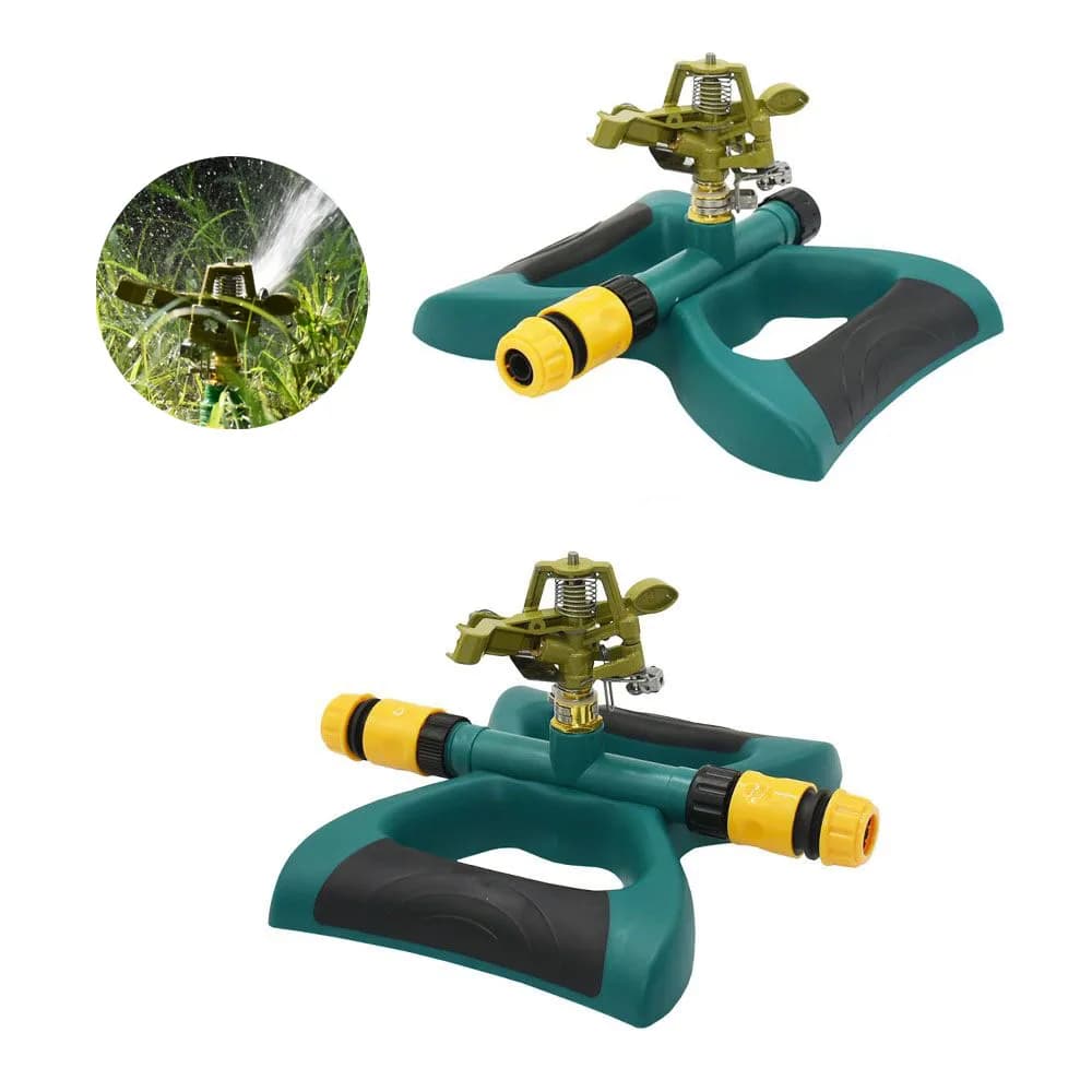 Arroseur de pelouse de jardin avec support de buse, arroseur d'eau rotatif en alliage de zinc, buses à bascule d'irrigation agricole, 1PC