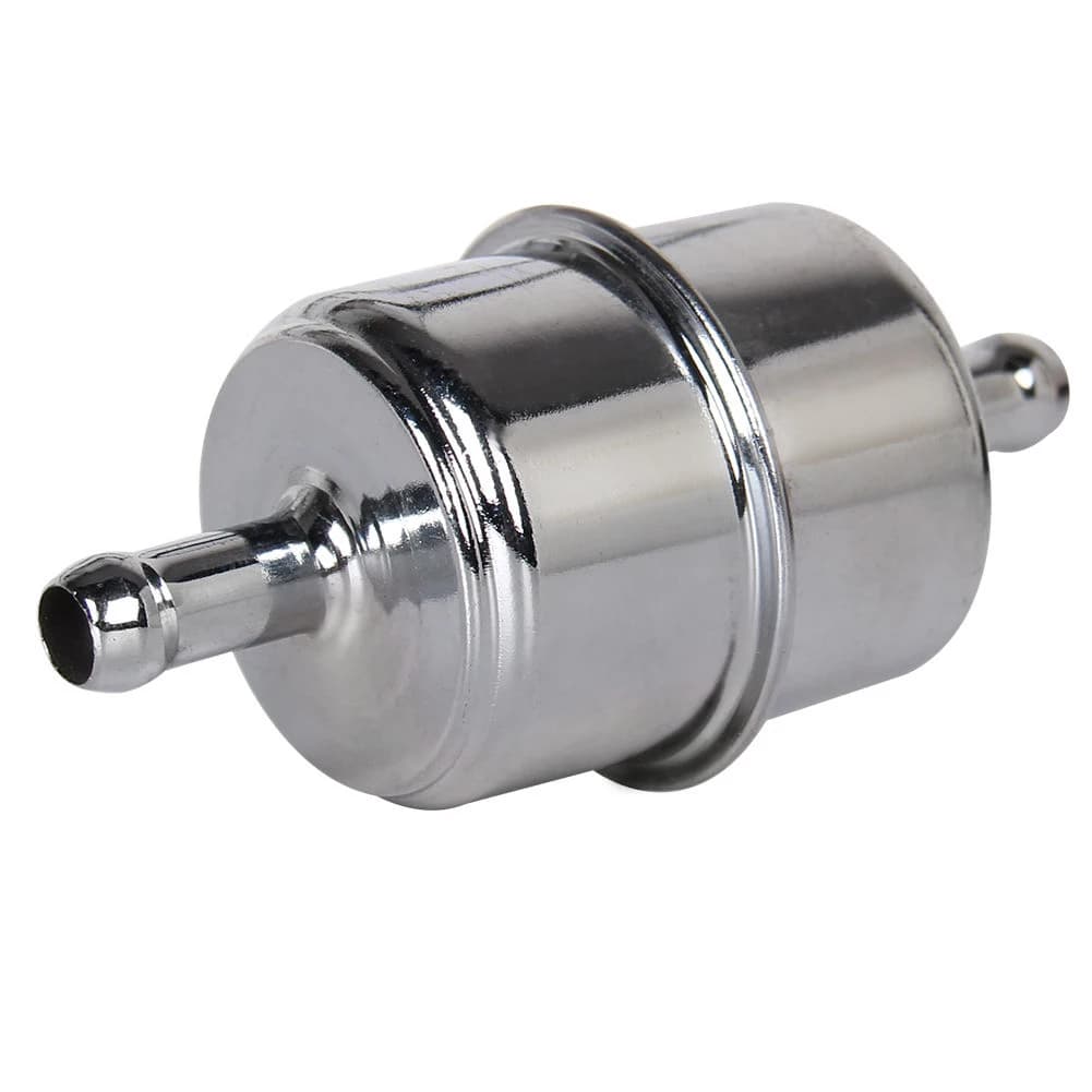 Filtre à carburant pour Chevy Ford, tuyau en ligne de 9.5mm, cartouche chromée à haut débit pour carburateur