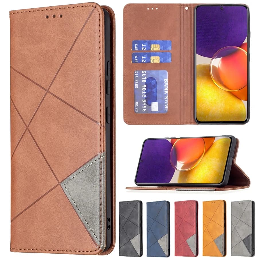Étui portefeuille en cuir à rabat magnétique, pour Samsung Galaxy A03 A12 A13 A23 A51 A52 A53 A71 A72 A73 S22 S21 S20 Plus Ultra FE S10 Plus