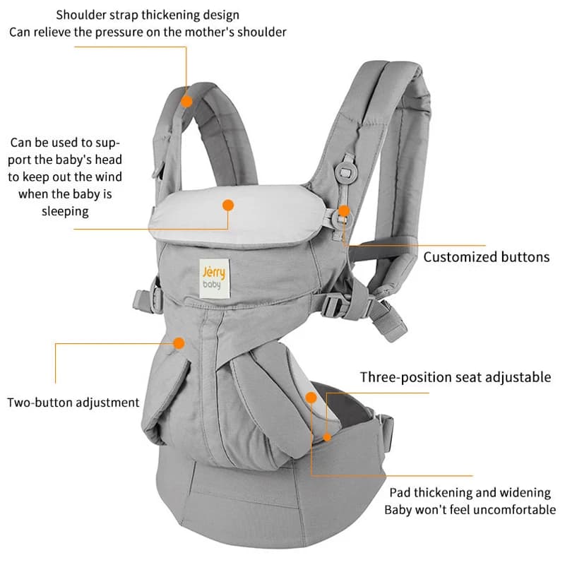 Breeze porte-bébé multifonction respirant porte-bébé sac à dos enfant landau enfant en bas âge bébé fronde Wrap bretelles
