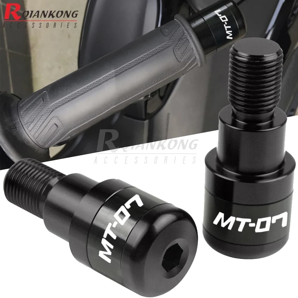 Poignées de Guidon de Moto, Capuchon Coulissant, Bouchon de Guidon pour Yamaha MT07 MT-07 mt 07 2014 2015 2016 2017 2018 2019 2020 2021