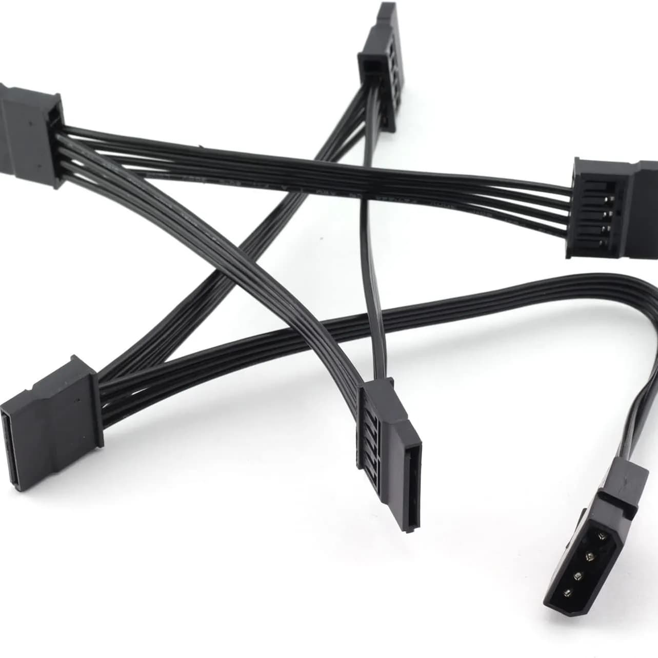 Adaptateur d'Alimentation SATA 15 Broches, Grand IDE 4P Mâle à 5 SATA 15 Broches Femelle, Câble d'Extension, Mathiateur, Connecteur IDE vers SATA