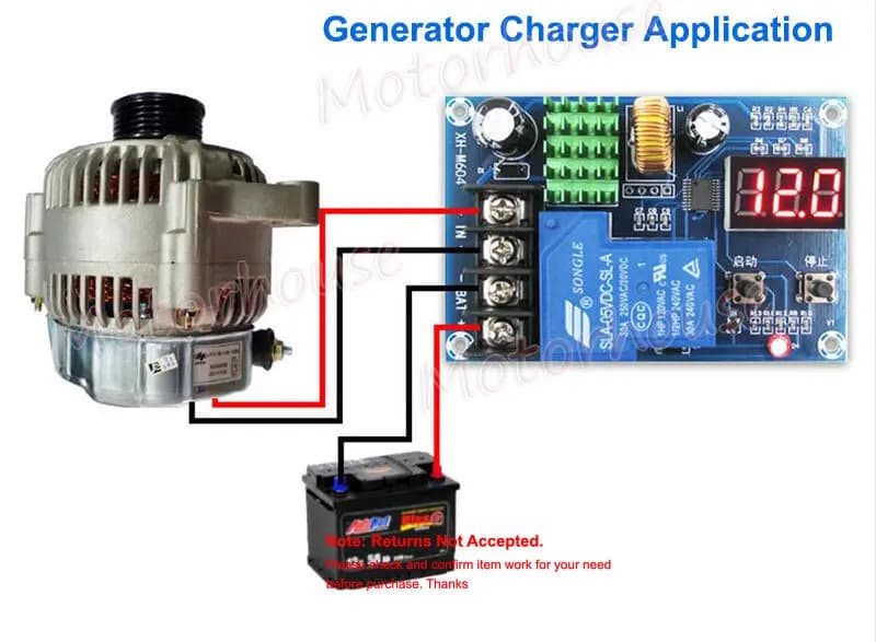 Chargeur de batterie 30A DC 6V-60V, Module de contrôleur de charge automatique, panneau de Protection, commutateur de relais