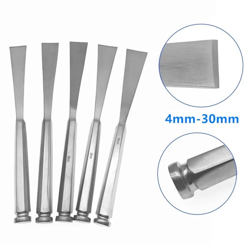 Ostéotomes osseux 4-24mm, Instruments chirurgicaux orthopédiques vétérinaires, 1 pièce