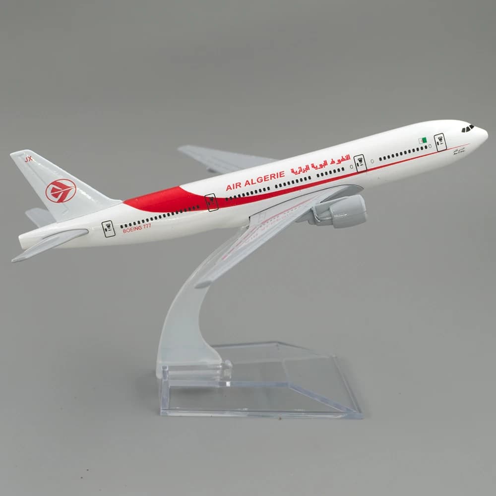 Avion 1/400 Air Algerie Boeing 777 16cm B777 Maquette d'avion en alliage, cadeau pour collection, décoration de bureau