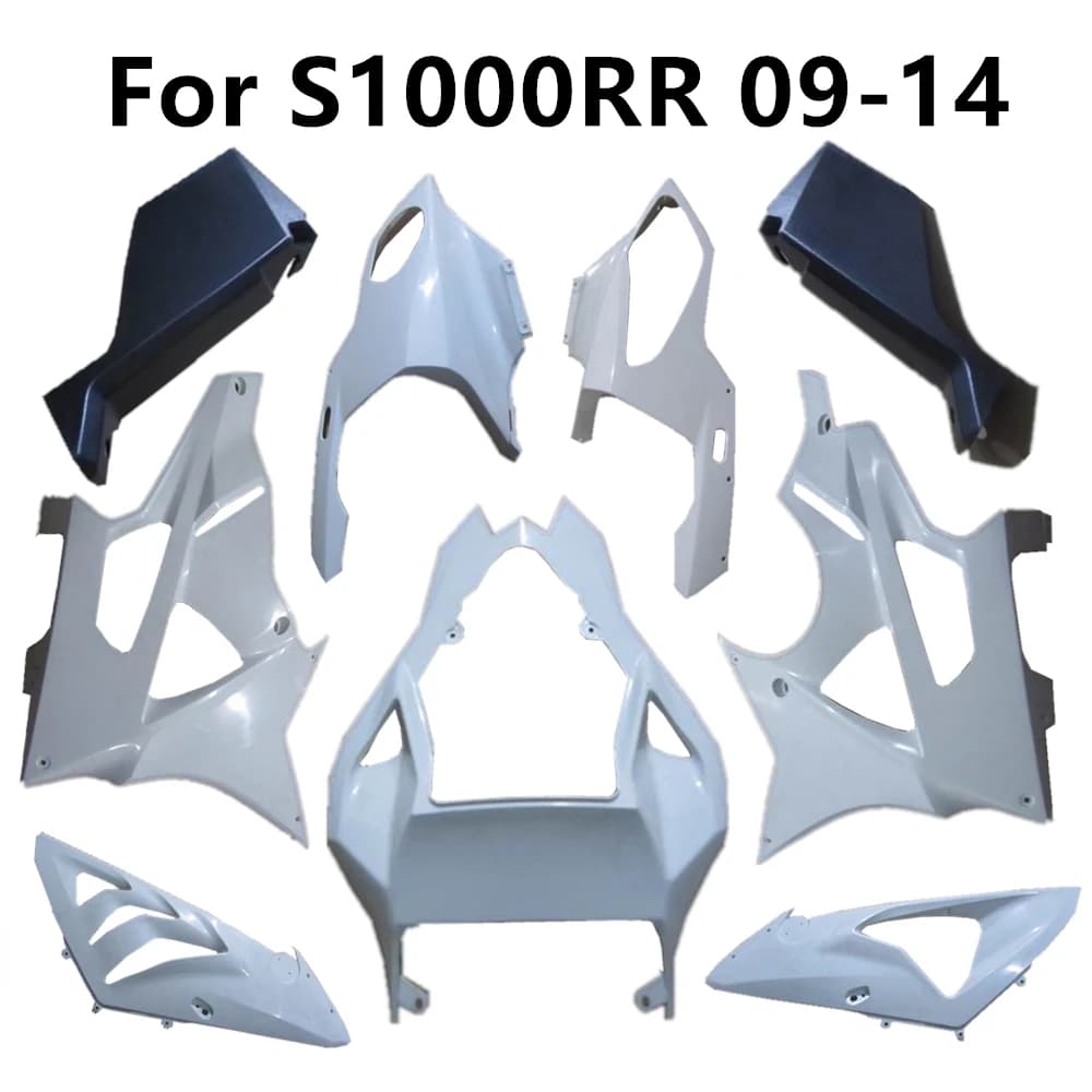 Composants de carénage non peints pour moto, capot, panneau arrière, accessoires de pièces, BMW S1000RR 2009, 2010, 2011, 2012, 2013, 2014