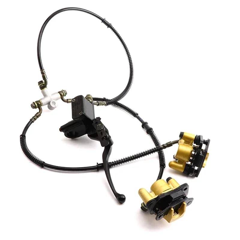 Système d'étrier hydraulique de maître-cylindre de frein à disque double avant, bricolage, 50 cc-125 cc RL Bumosquito Karting, façades, accessoires de vélo