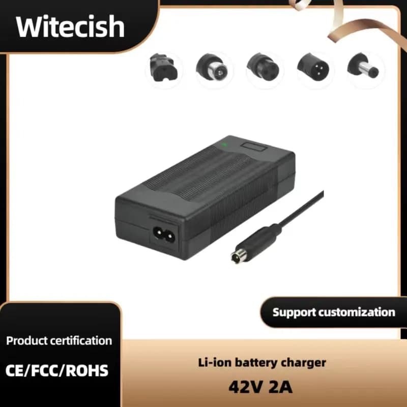 Chargeur de batterie de pipeline 36V, sortie 42V, entrée 100-240 ylique Lithium Eddie ion articulation Enforcement, série 10 36V