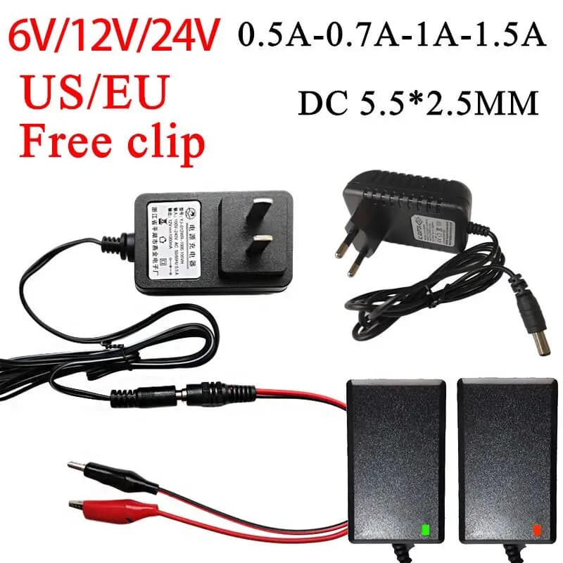 Chargeur universel de voiture électrique pour enfants, US et EU, 12V, 24V, 6V Baby Ride on, chargeur de voiture électrique, adaptateur d'alimentation de moto
