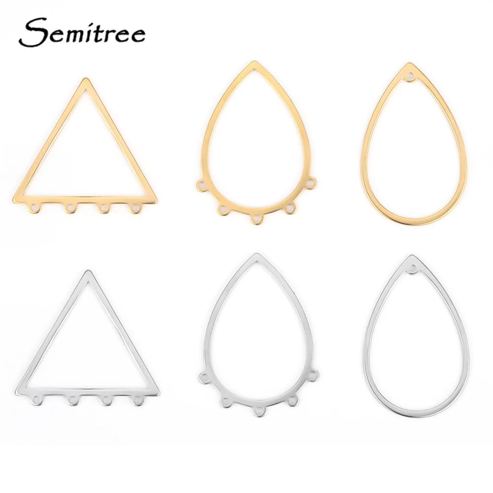 Connecteurs de breloques de boucles d'oreilles en acier inoxydable, 10 pièces, pour bricolage, accessoires de fabrication de bijoux, crochets d'oreille, résultats artisanaux, fils, accessoires