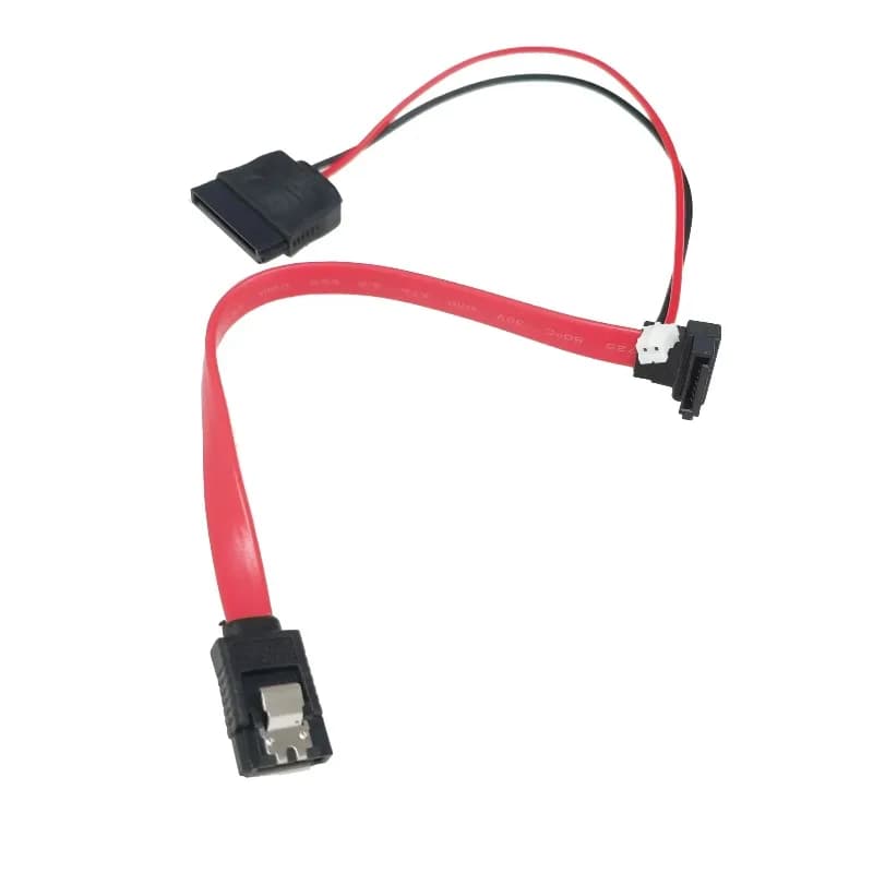 Câble de données 2 broches femelle vers SATA, 90 degrés, pour ordinateur PC, Mini boîtier hôte Chassiss, carte mère ITX, disque dur SSD HDD