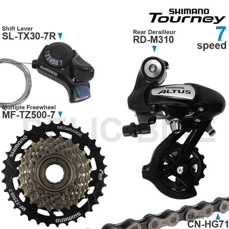 WinterMANO TOURNEY 3x6 3x7 Groupe de vitesses comprend des manettes de SL-TX30 RD-M310 dérailleur arrière MF-TZ500 pignon de cassette CN-HG71 JOR