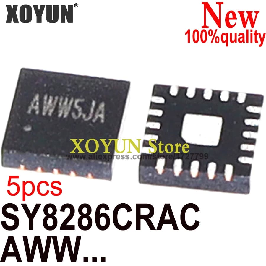 Lot de 5 à 10 pièces SY8286 SY8286C AWW5MB AWW5LA AWW5 100%, nouveauté QFN-20