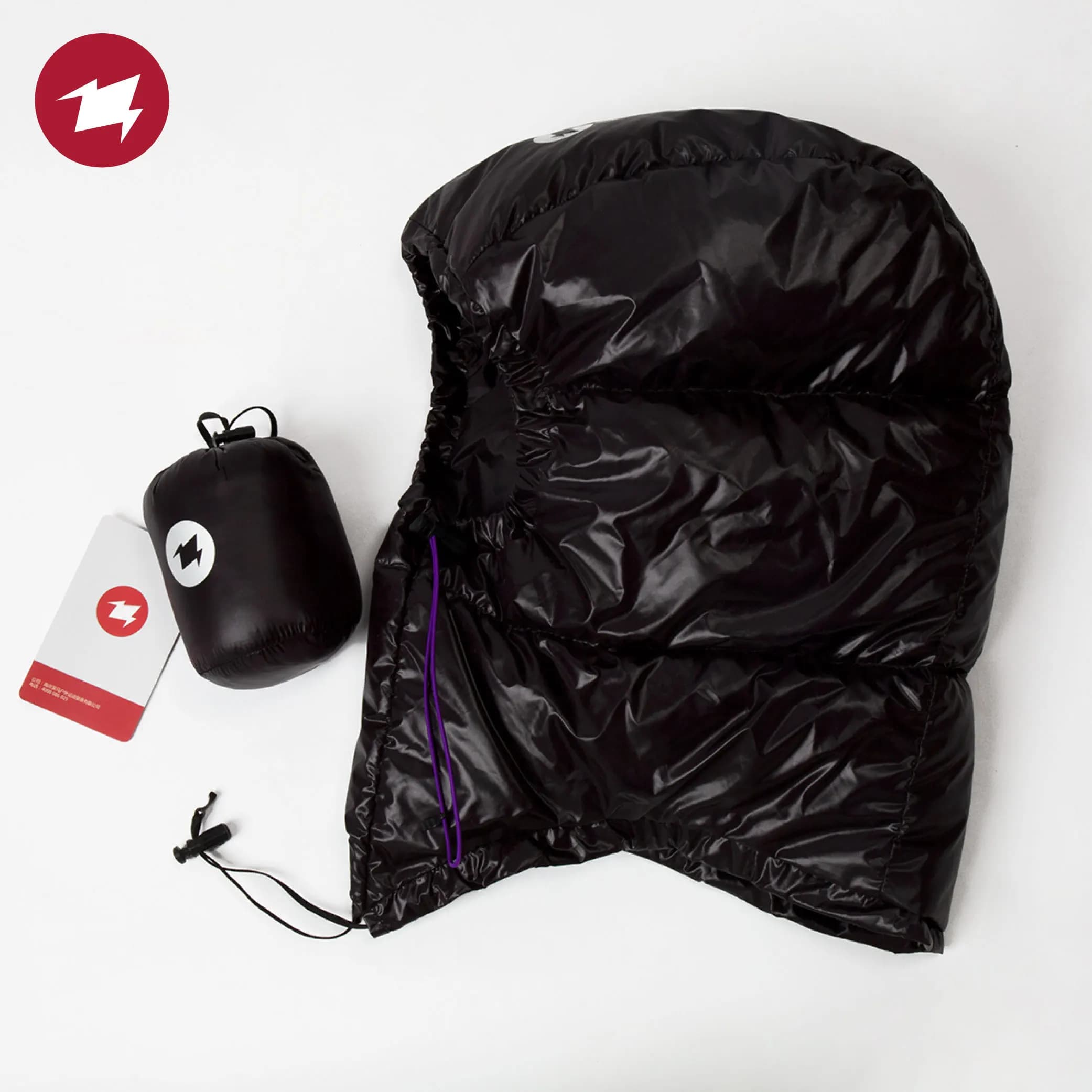 AEGISMAX casquette de randonnée en plein air, chapeau en duvet d'oie, sac de couchage ultraléger, accessoires d'hiver froid, garde au chaud pour adultes