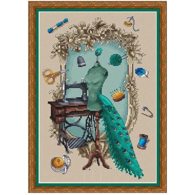 ZZ1596 Kits de Broderie Point de Croix DIY Homefun – Nouveaux Motifs Non Imprimés – Kits de Broderie Compte tenu – Ensemble de Peinture au Point de Croix