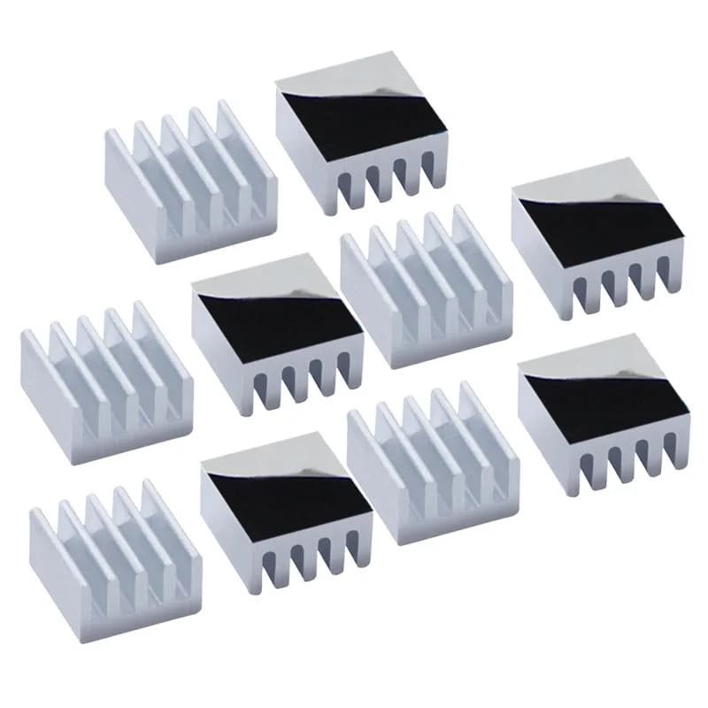 Dissipateur thermique en aluminium avec ruban adhésif thermique, dissipateur thermique avec adhésif à conductivité thermique pour refroidir les puces de mémoire RAM - 10