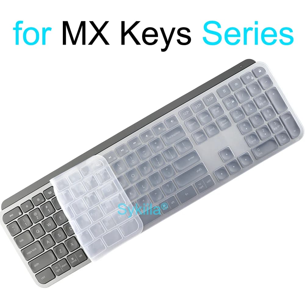 Housse de clavier pour Logitech MX KEYS S Mechanical Plus pour Mac pour Logi, protection en Silicone transparent, accessoires