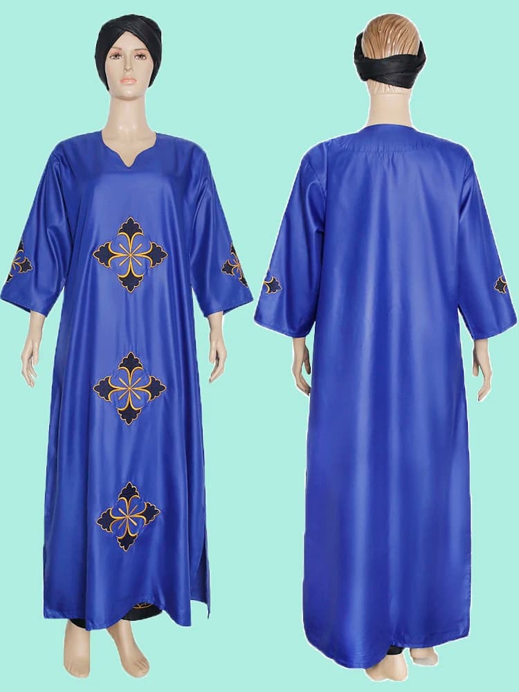 H & D Femme africaine tenue robe pantalon couvre-chef caftan robe marocaine broderie Dashiki à manches longues hauts Abayas Femme dubaï