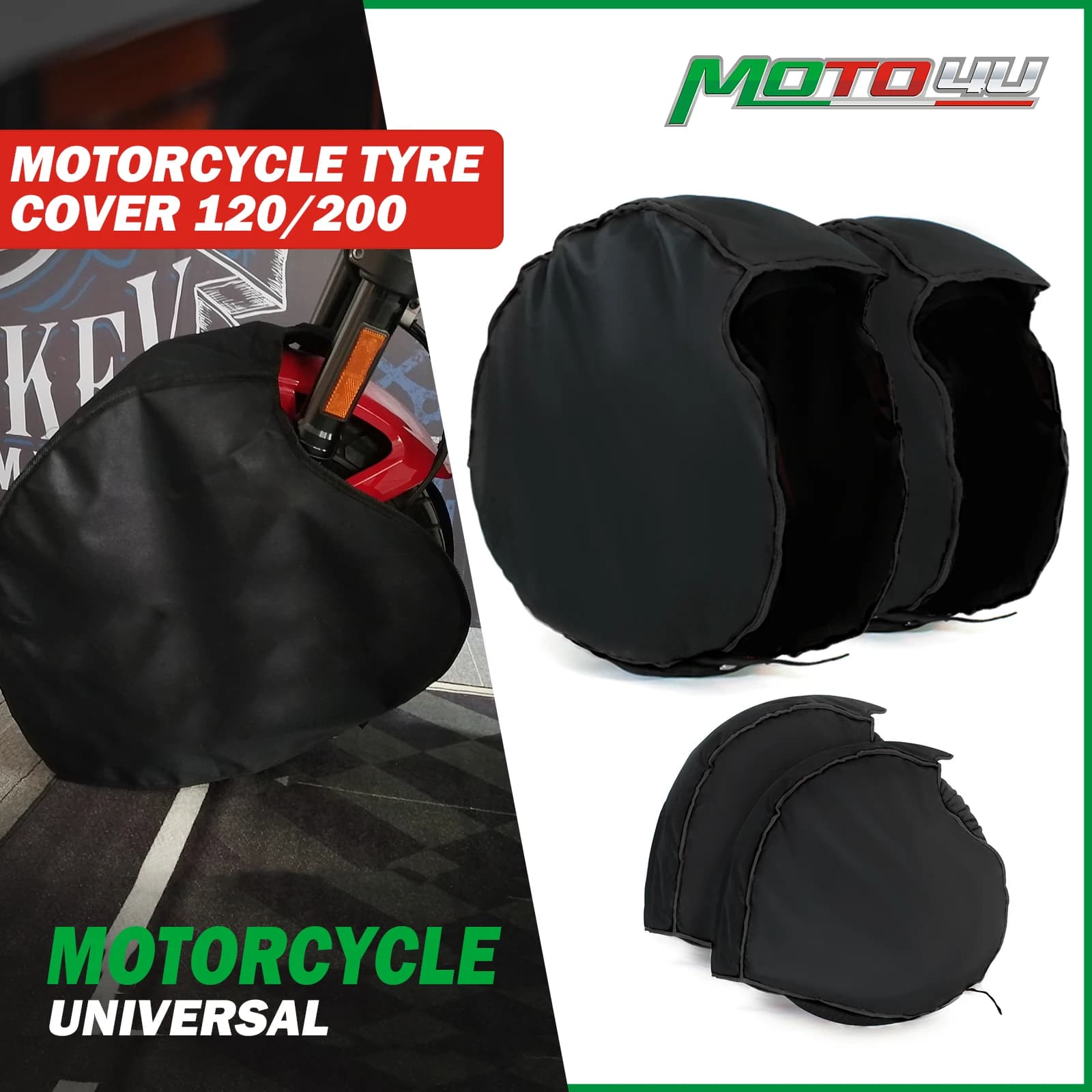Nouvelle Housse Chauffante Épaisse pour Pneus de Moto, Chauffage Rapide, Coupe-Vent, Haute Qualité, Garde au Chaud Avant et Arrière, 17 Pouces