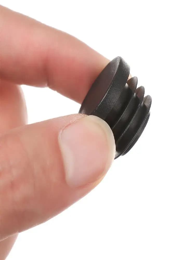 Embouts de protection antidérapants en plastique noir, 10 pièces/paquet, couvre-pieds de Table ou de chaise carrés ou ronds