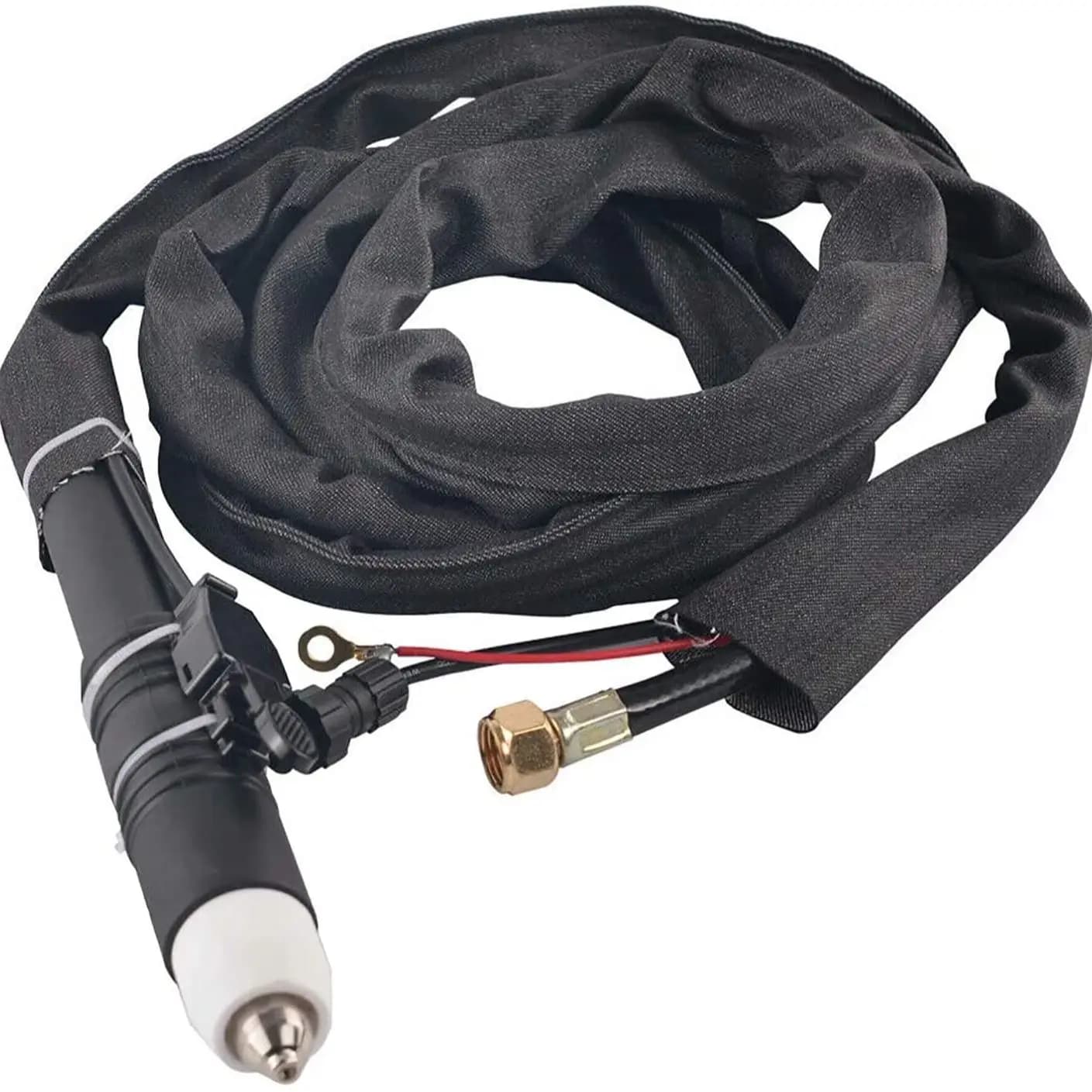 Torche de découpe plasma P80, 10FT/16FT/23FT, arc pilote sans contact, coupe plasma à ajustement droit noir, idéal pour le bricolage et les débutants