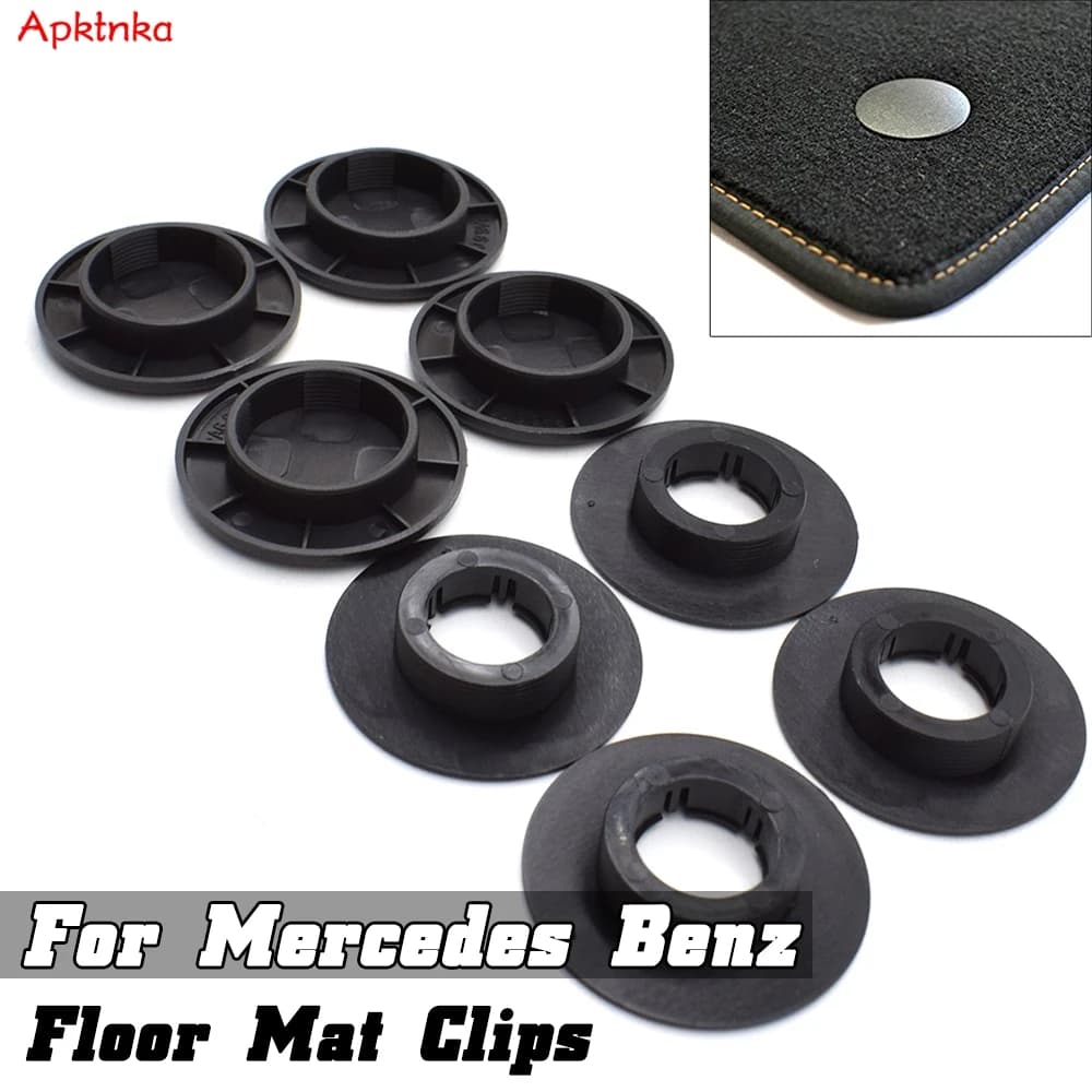 ApFusion-Pinces de Maintien en Fibre Polymérisation pour Tapis de Voiture, Accessoire de Retenue pour Mercedes Benz GLC CLA GLK GL, 4 Pièces