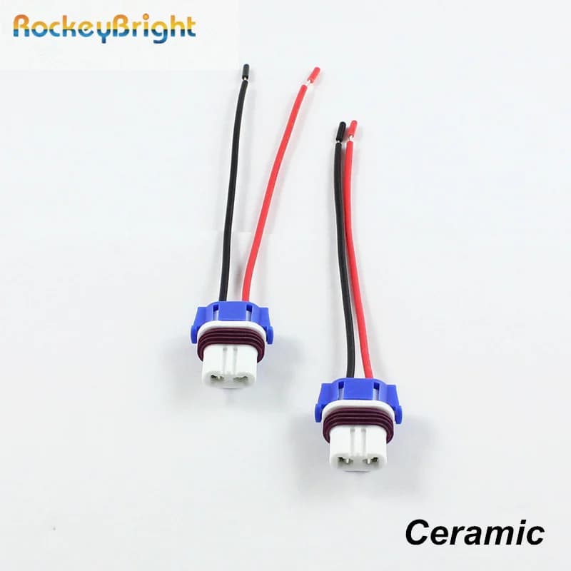 Adaptateurs de douille d'ampoule LED HB4 9006 HB3 9005, 2 pièces, connecteur de voiture, câble d'extension, adaptateur de prise en céramique 9006 9005 HB3